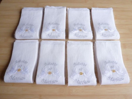 Sachets dragées pour mariage x180 unités